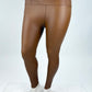 Leggins Lederoptik cognac, Gr. 34-42