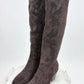Cowboystiefel Wildlederoptik mit Strass-Applikation , Gr. 36-41