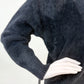 Strickjacke mit Knöpfen schwarz, Gr. 36-42