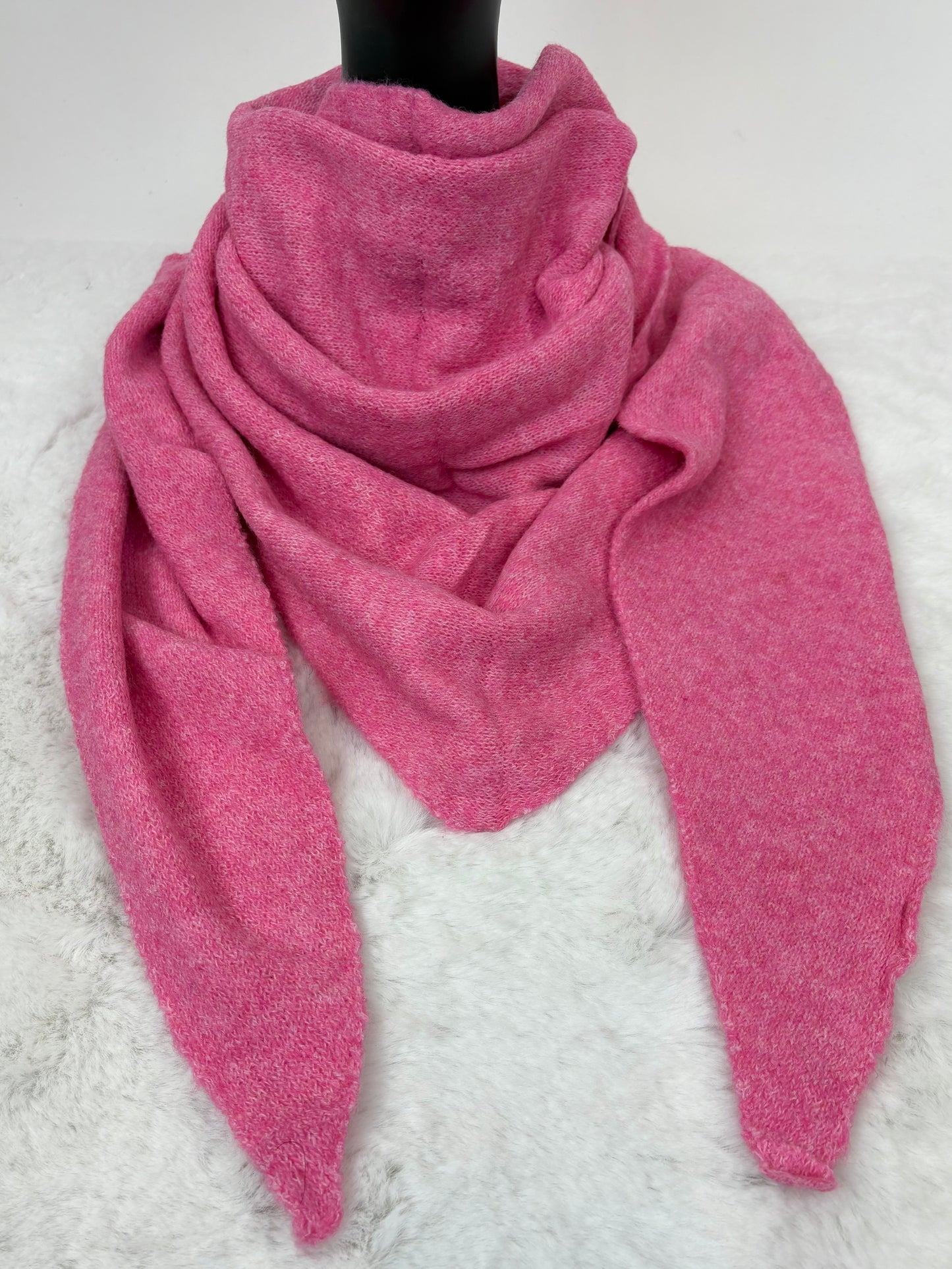 Dreiecksschal pink