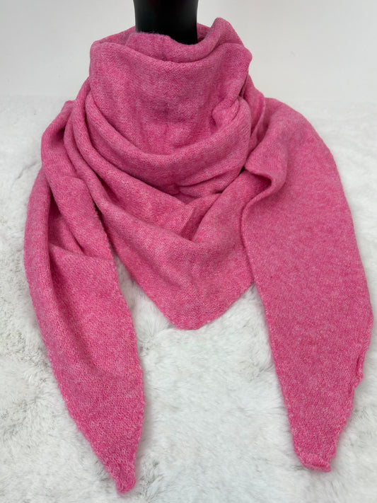 Dreiecksschal pink
