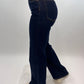 High-Waist Wide-Leg Jeans dunkelblau, Gr. 34-42