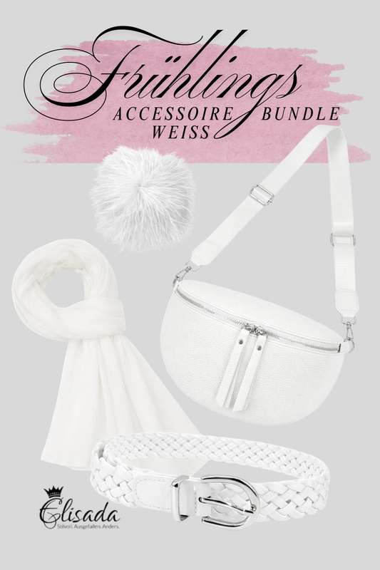Frühlings-Accessoire-Bundle weiß