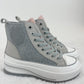 Stylische High-Top Sneaker mit Chunky-Sohle & rosa Akzenten