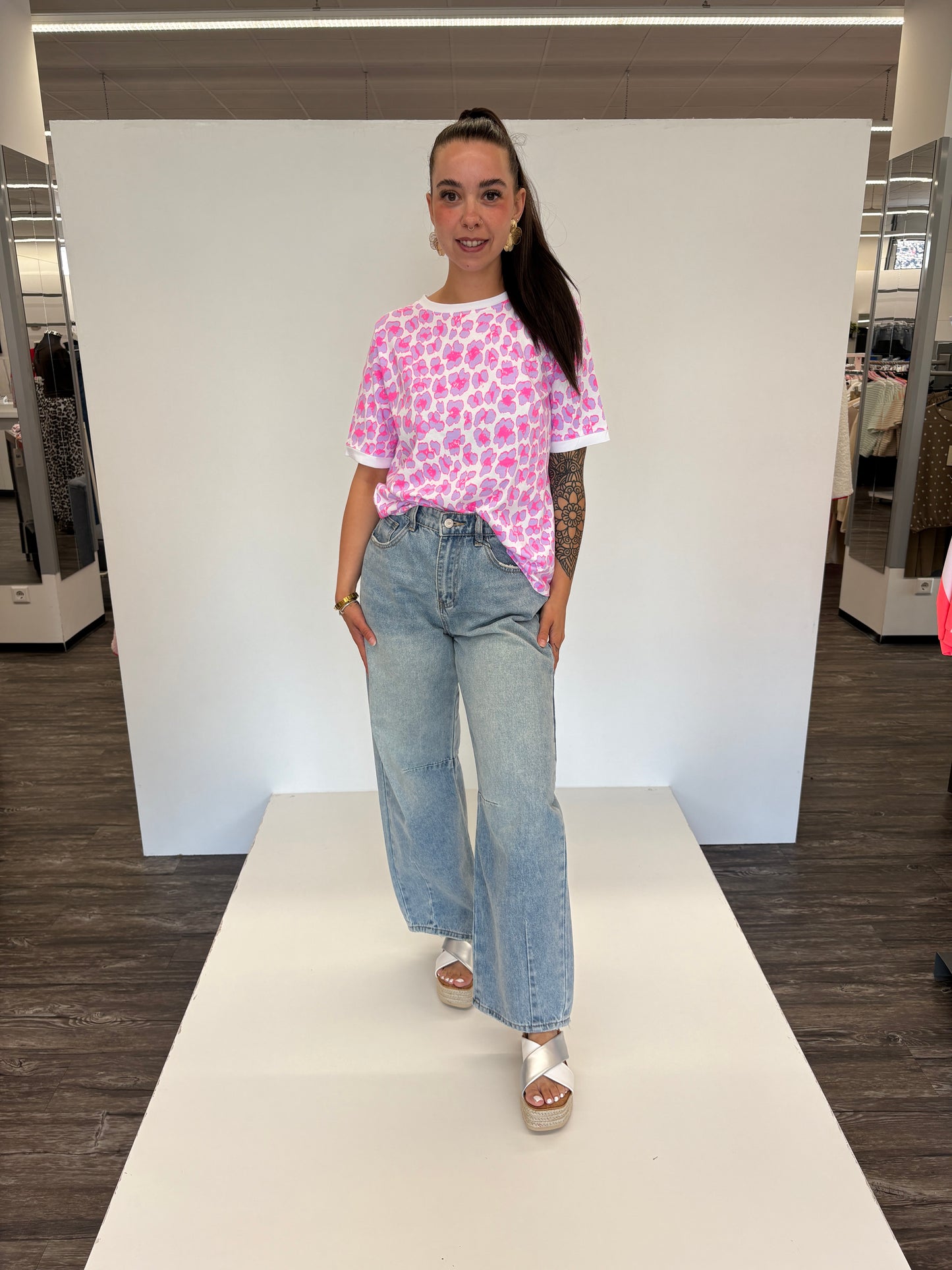 Shirt „Candy Leo“ – pink/lila/rosa, Gr. 34-40