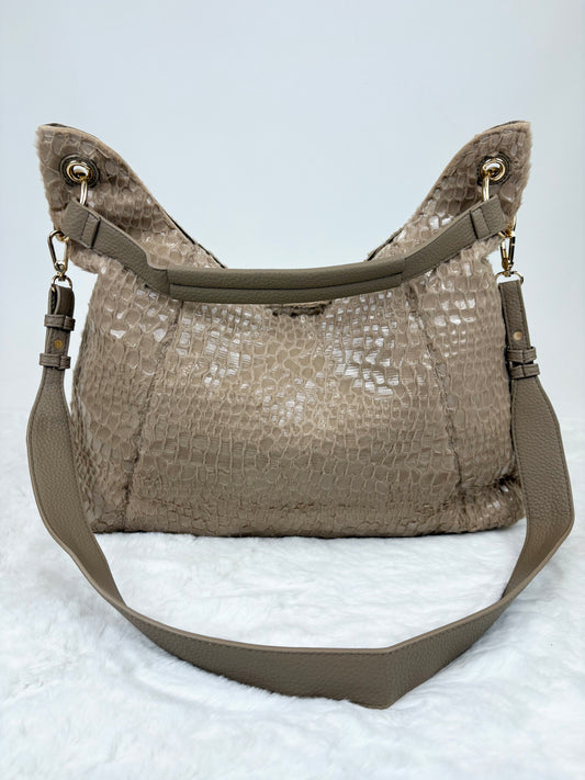 Hobo-Bag Croc caramel