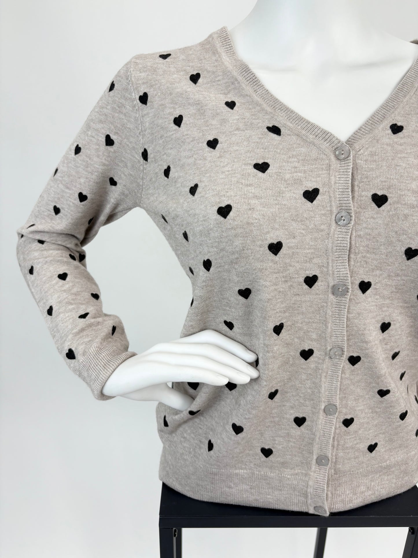 Cardigan Herz versch. Farben, Gr. 36-40