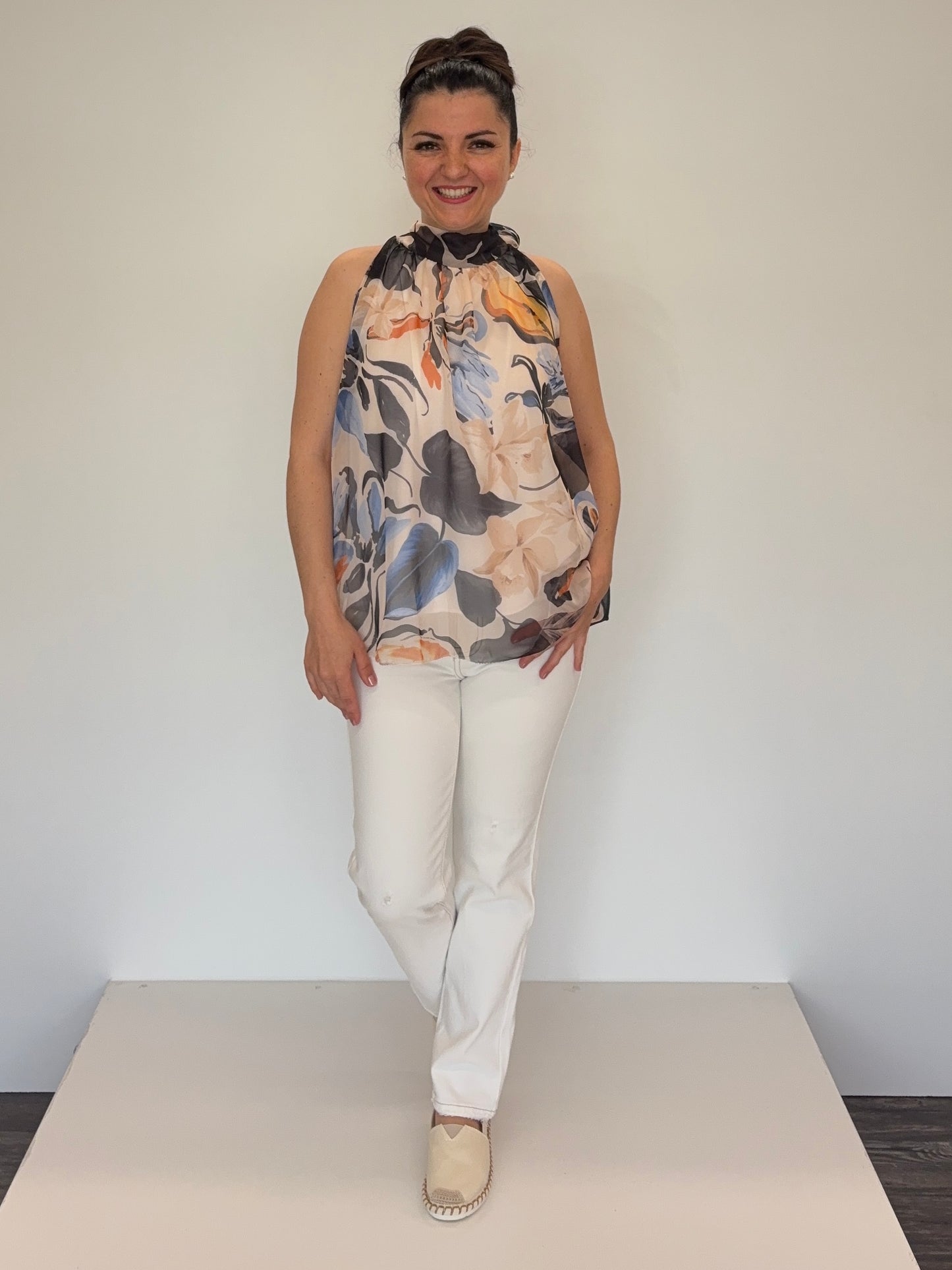 Mom fit Jeans cremeweiß, Gr. 34-42