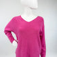 Pullover V-Ausschnitt pink, Gr. 36-42