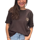 T-Shirt "Herz" braun, Gr. 36-42