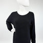 Pullover Rundhalsauschnitt schwarz, Gr. 36-42