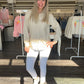 Damen Bluse in beige, Gr. 34-44