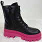 Boot schwarz/pink, Gr. 37-41
