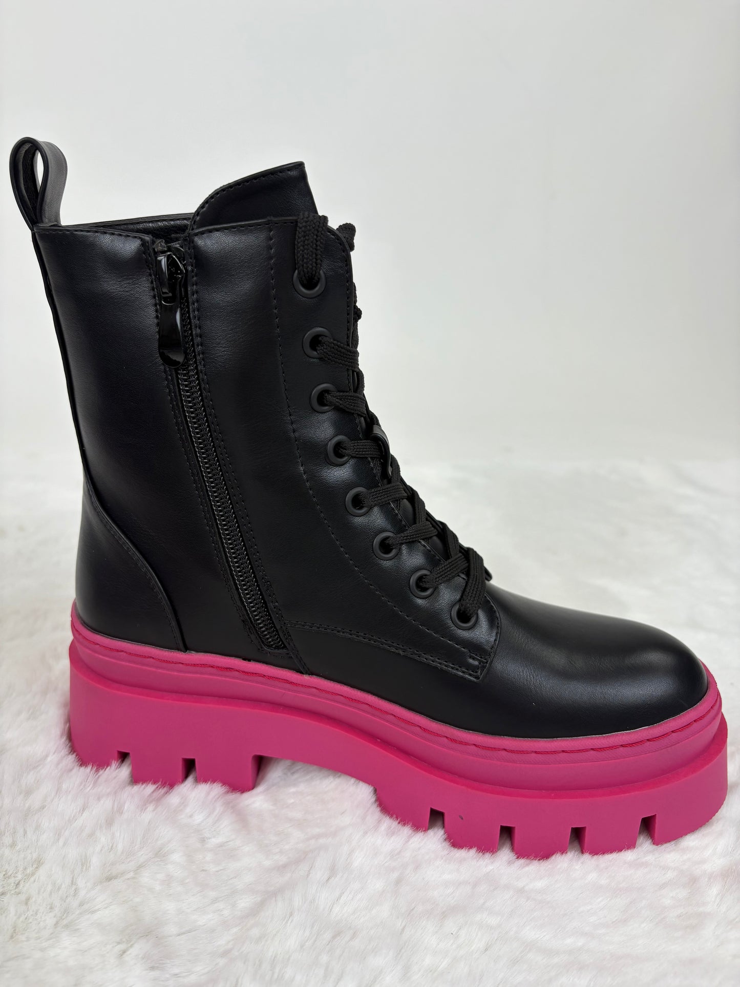 Boot schwarz/pink, Gr. 37-41