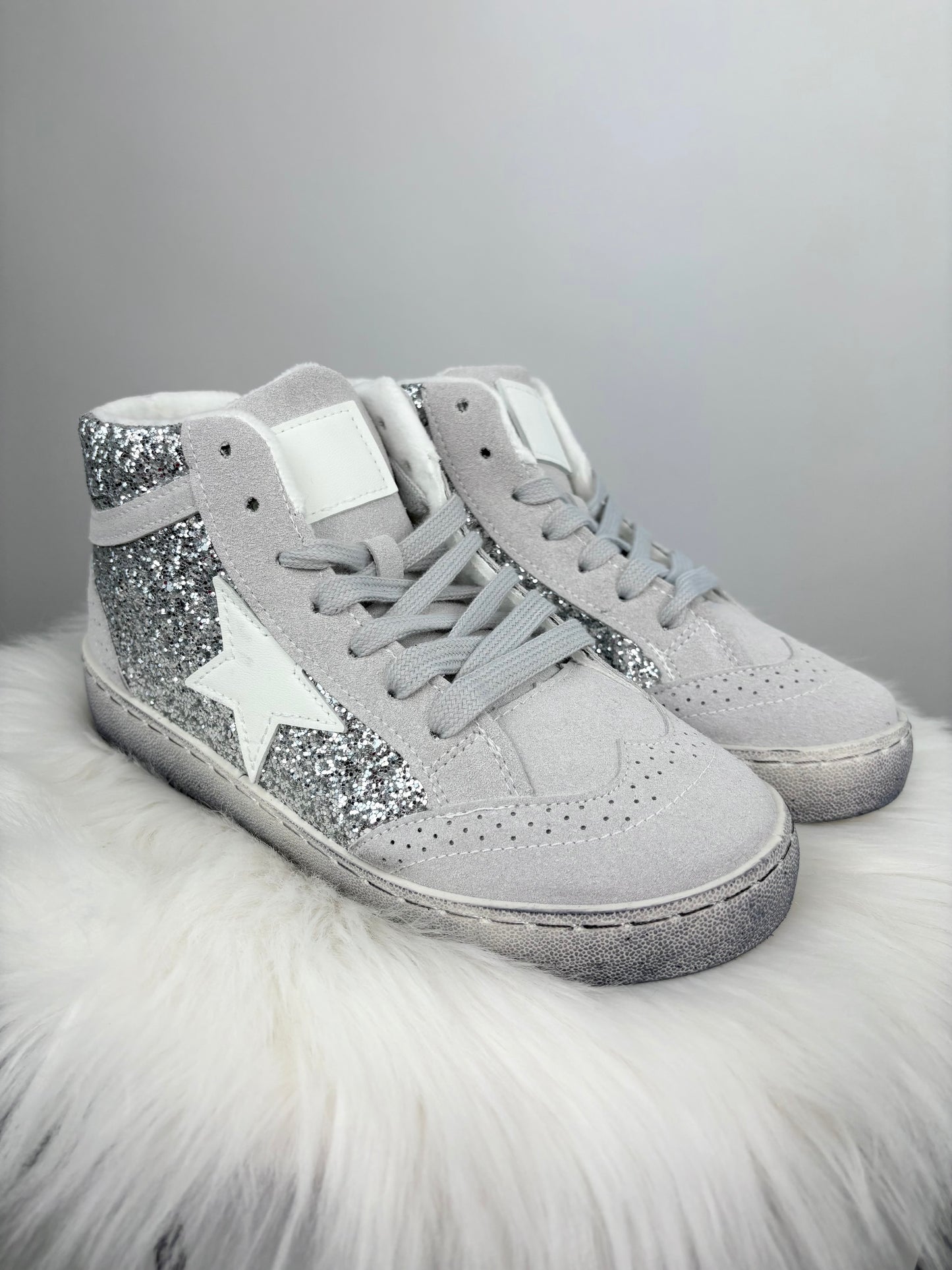 Glitter High-Top Sneaker, Gr. 36-41