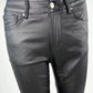 Hose Lederoptik schwarz, Gr. 36-44