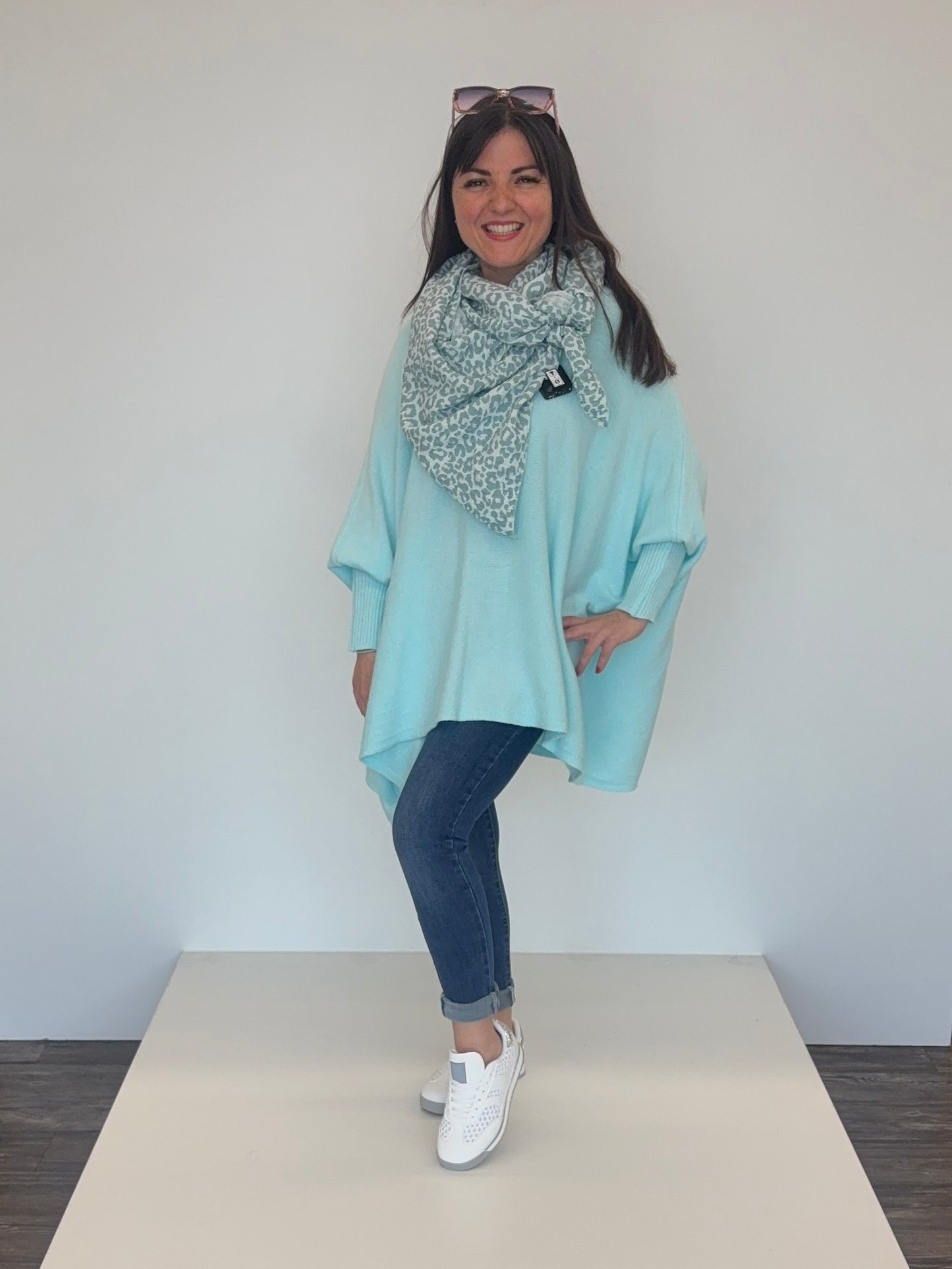 Feinstrickpullover flamingo, Gr. 40-46