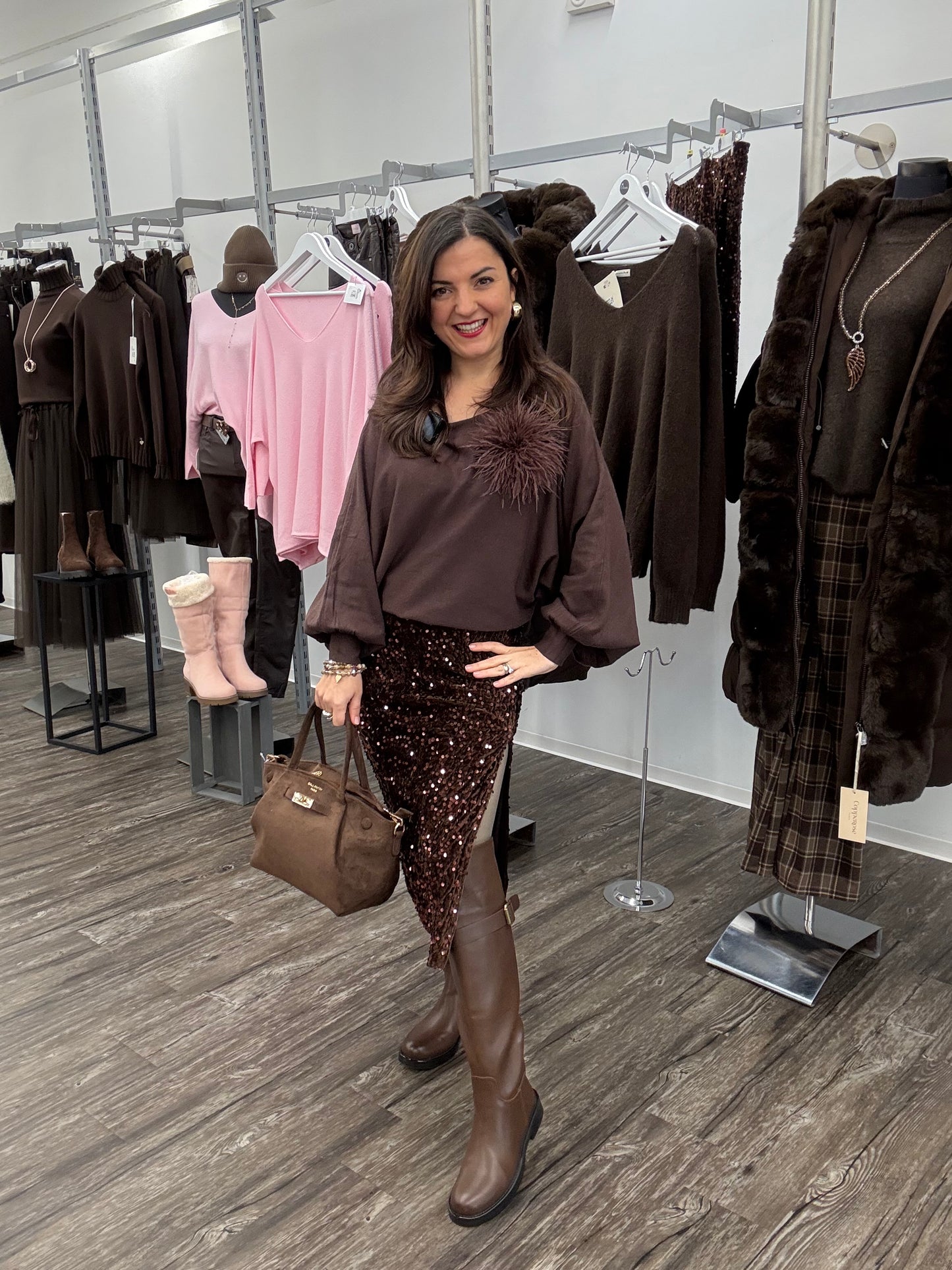 Bleistiftrock mit  Pailletten, Gr. 36/38 Gr. 38/40