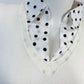 Pullover mit Polka-Dot Blusenkragen wollweiß, Gr. 36-42