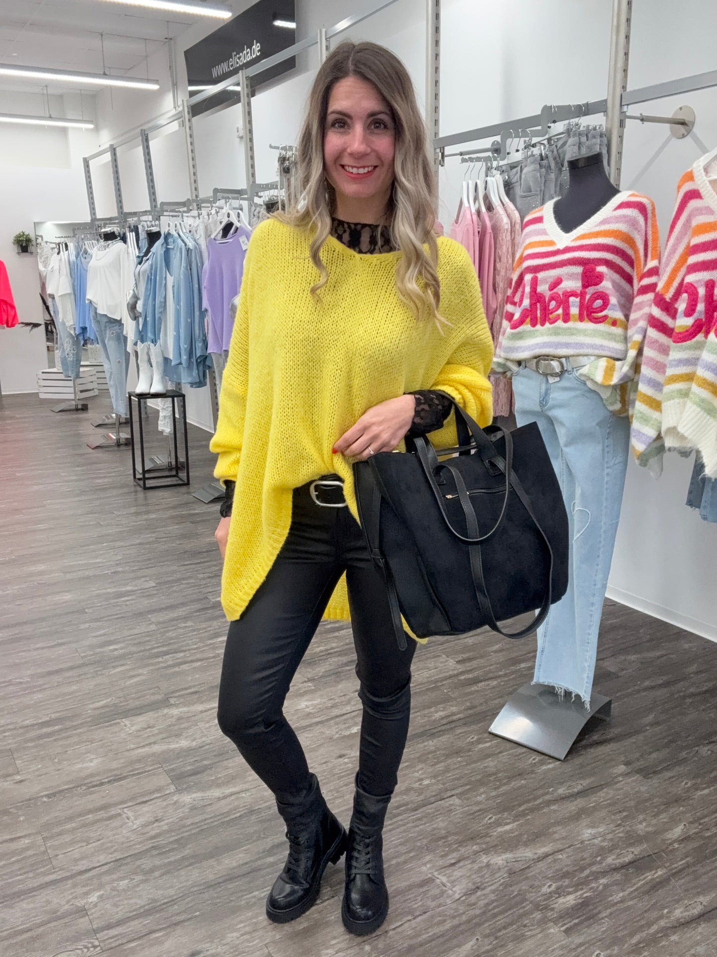 Pullover gelb, Gr. 38-44/46