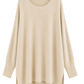 Oversize Pullover „Luna“ sand, Gr. 38-46