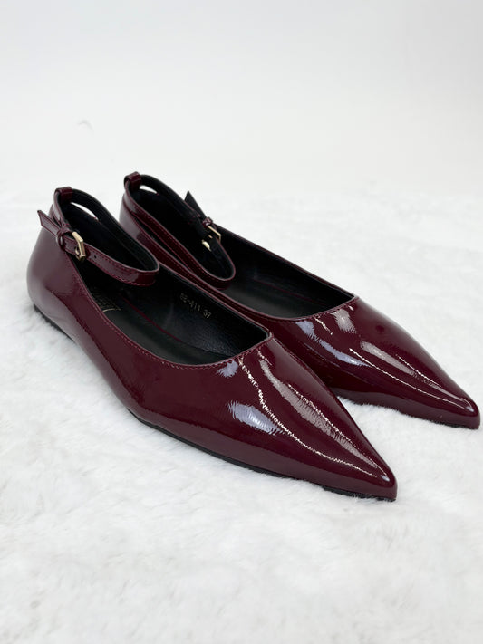 Lack-Ballerinas bordeaux, Gr. 36-41