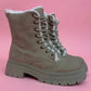 Boot mit Fell taupe, Gr. 36-41