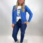 Cardigan blau, Gr. 34-40