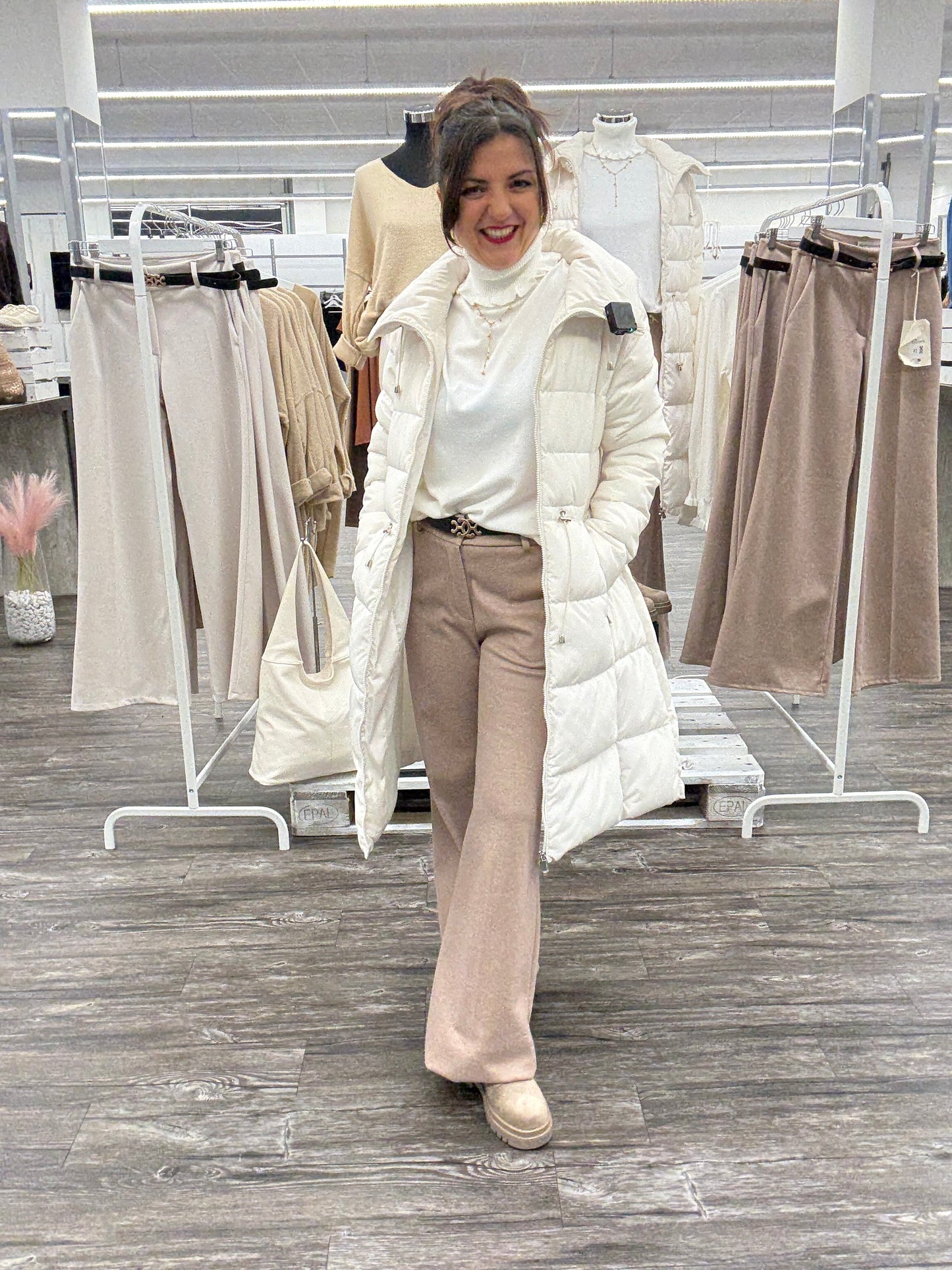 Boots Wildlederoptik taupe, Gr. 36-41