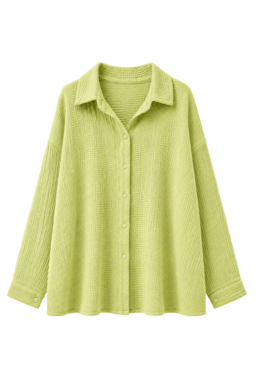 Musselin Oversize Bluse "Lina" pistazie, Gr. 38-44