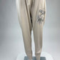 Joggerpants beige mit Blüten Gr. 36-42