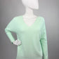 Pullover V-Ausschnitt mint, Gr. 36-42