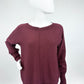 Feinstrickpullover mit Ziernaht bordeaux, Gr. 36-42
