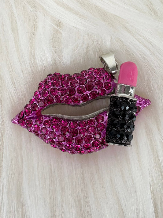 Strass Anhänger Lippe