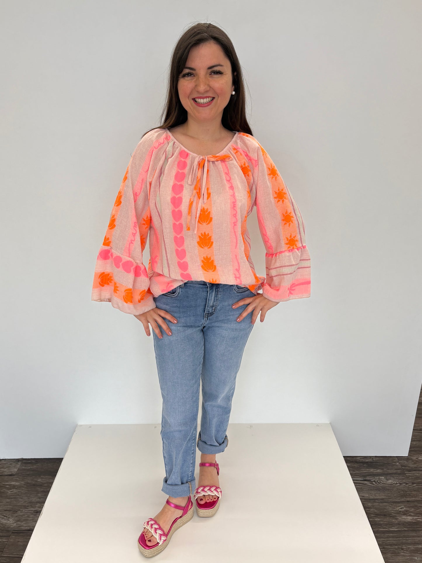 Tunika "Summer Boho" neon, Gr. 34-40