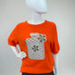 Strickshirt neonorange, Gr. 34-40