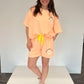 "Good vibes only" Set apricot