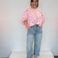 Bluse mit Punkten rosa, Gr. 38-44