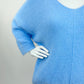 Oversize-Pullover in hellblau Gr. 36-42