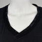 V-Neck Shirt Leo schwarz, Gr. 36-42
