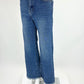 Wide-Leg Jeans Fransen blau, Gr. 34-40
