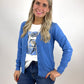 Cardigan blau, Gr. 34-40