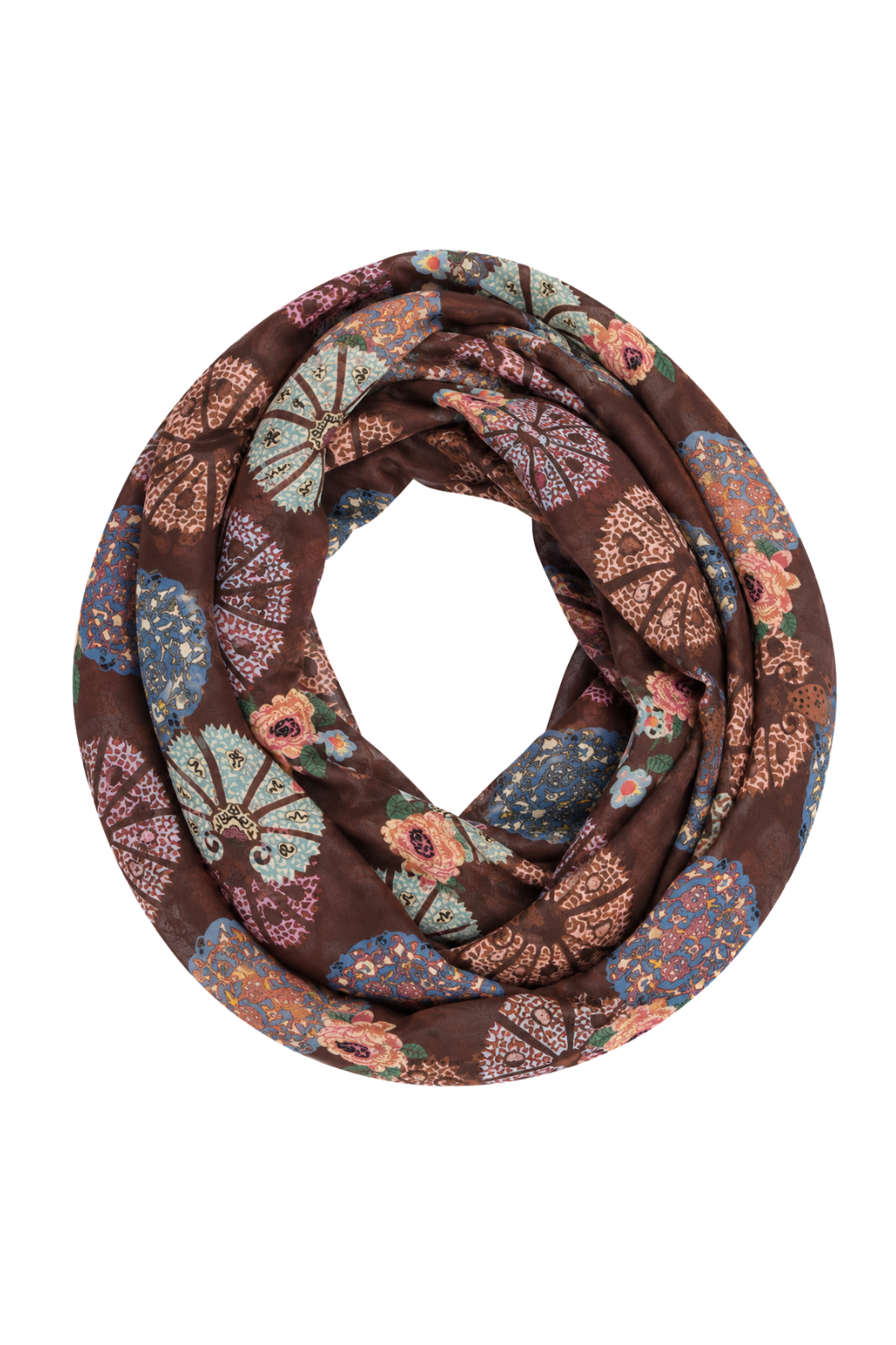 Loop-Tuch Boho Bloom braun