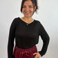 Longsleeve schwarz, Gr. 34-40