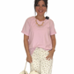 Basic Shirt Soft Touch rosa, Gr. 34-40