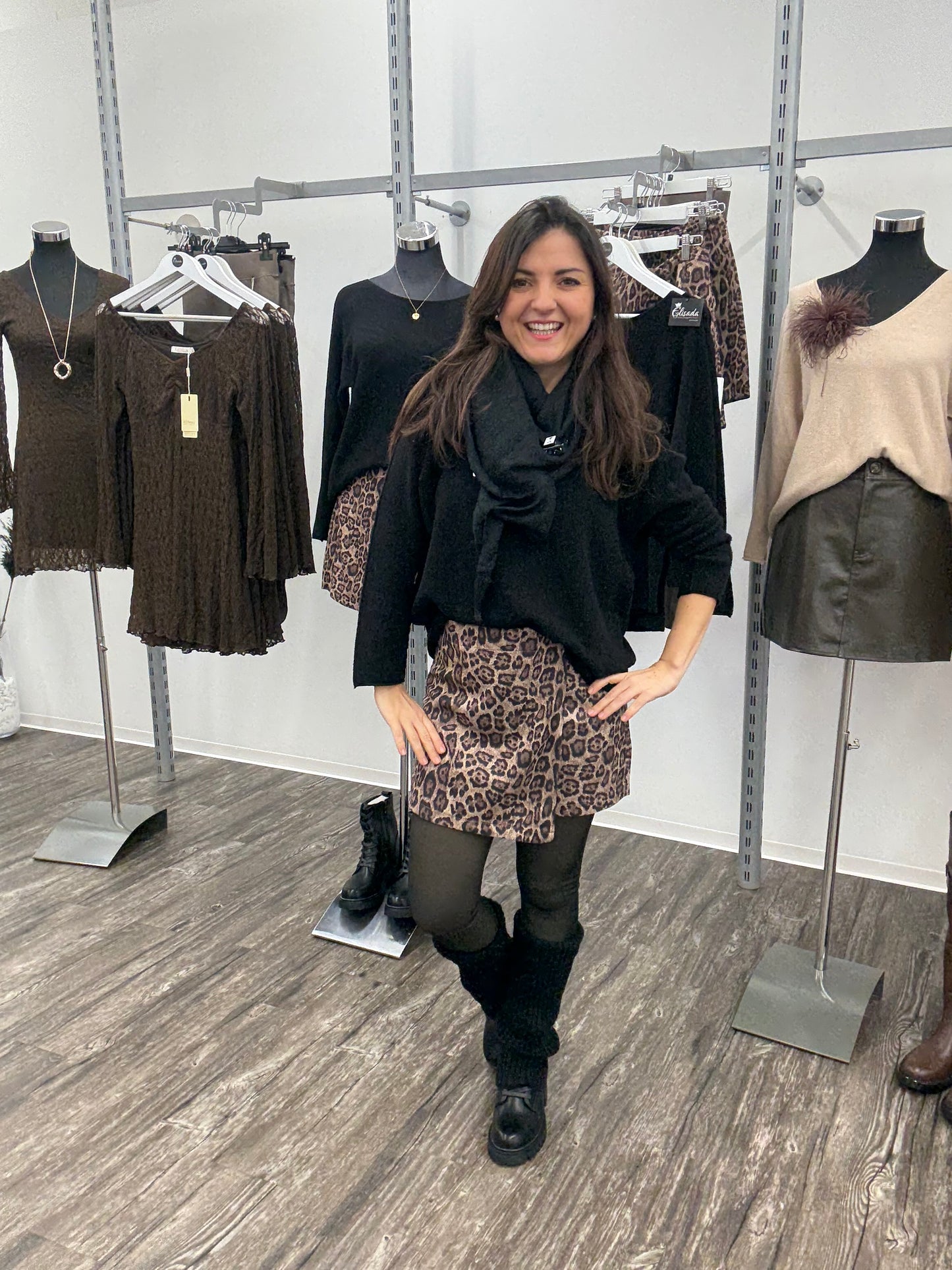 Schnür-Boot schwarz, Gr. 36-41