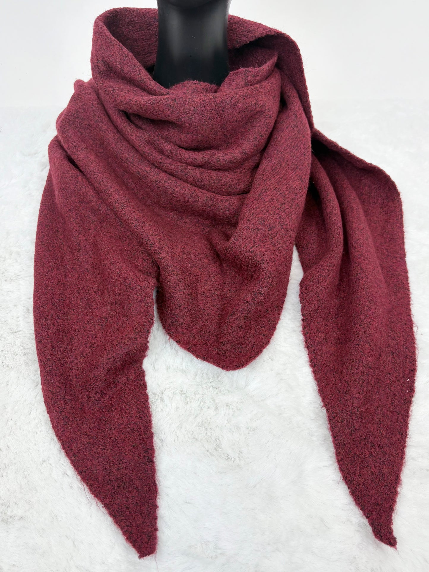 Dreiecksschal bordeaux