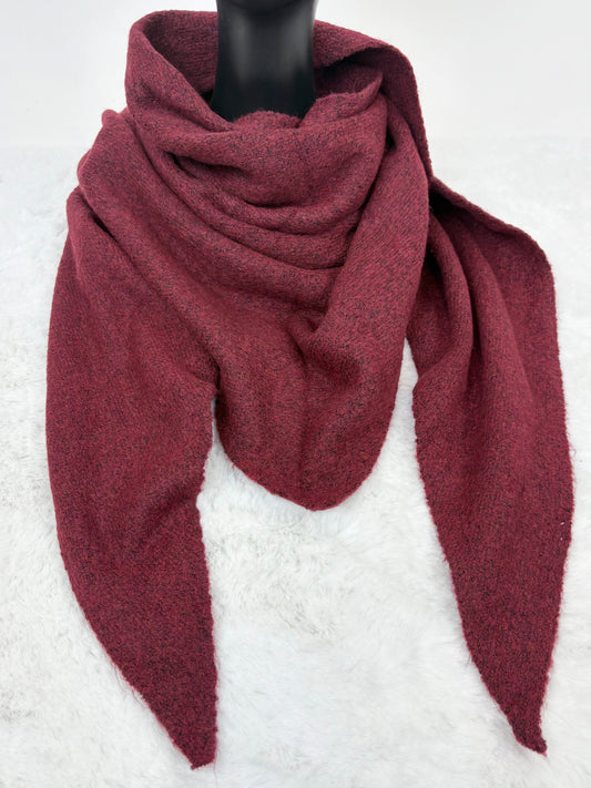 Dreiecksschal bordeaux