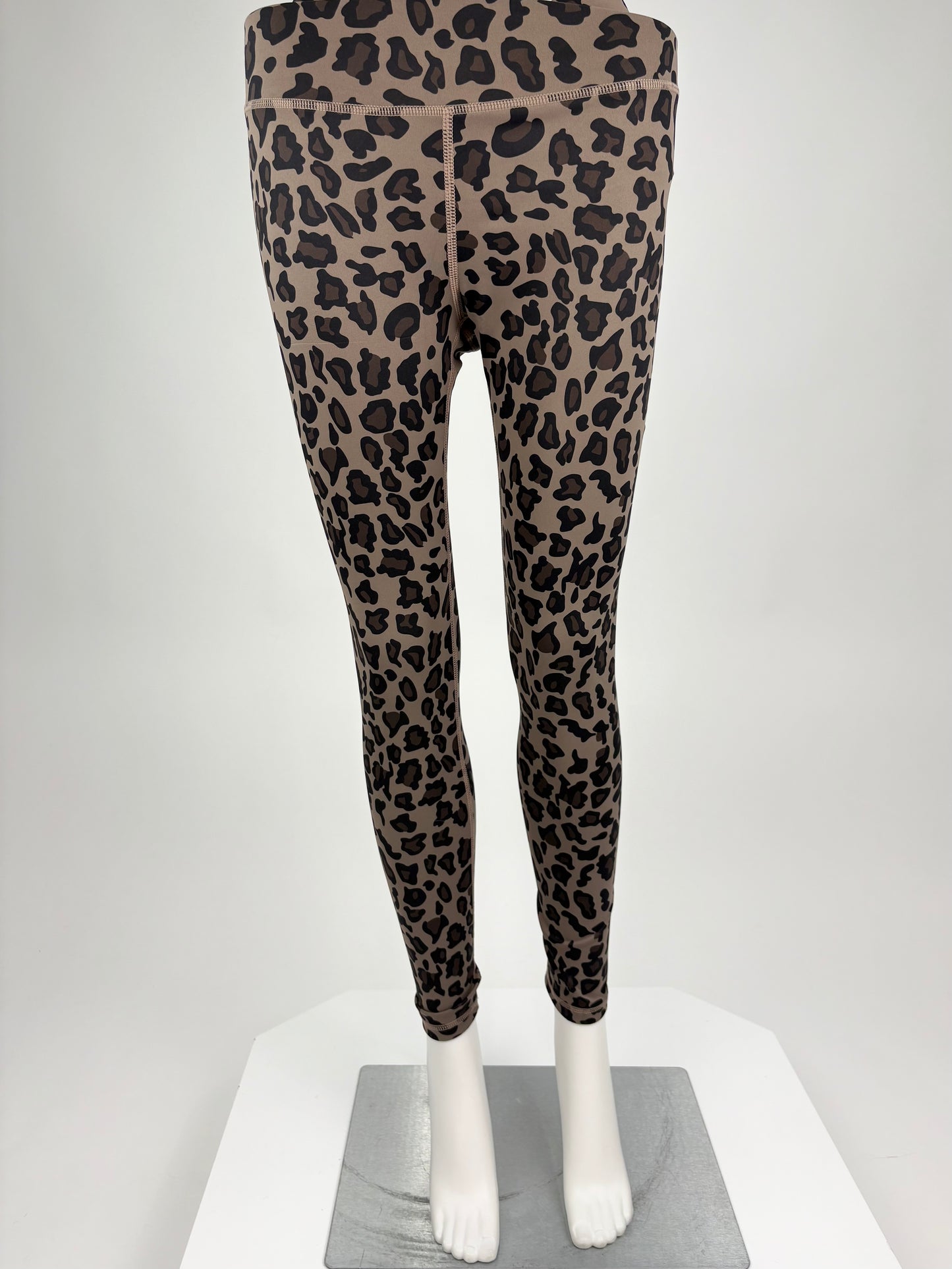 Leggins Leo-Print braun, Gr. 36-42