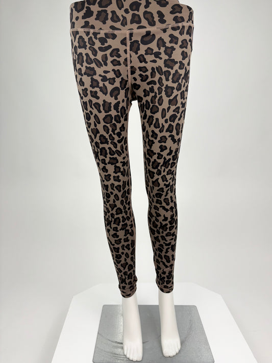 Leggins Leo-Print braun, Gr. 36-42